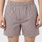 Men's White Regular Fit Solid Boxers, White, small