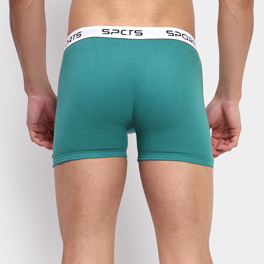 Men's 100% Cotton Trunks , Dark Green, large