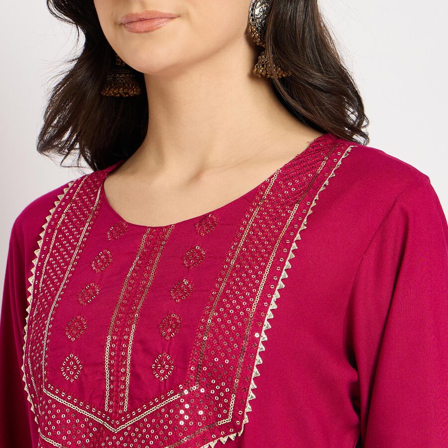 Ladies' Kurta , Fuchsia, large image number null