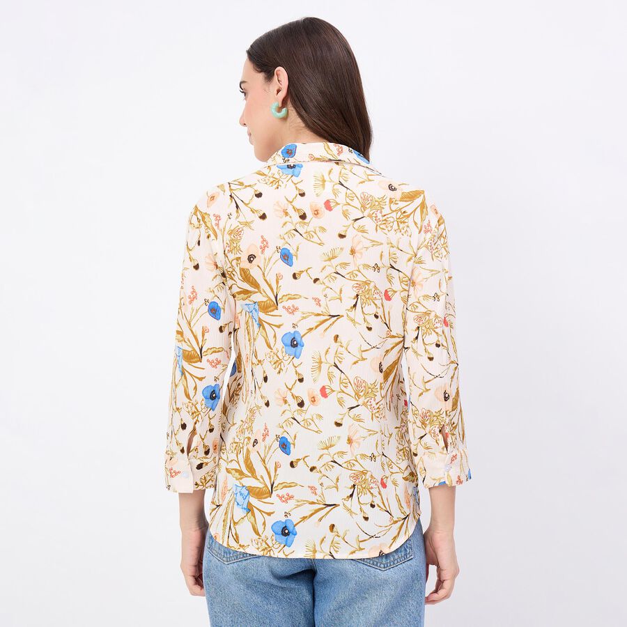 Women's Beige Classic Shirt, Beige, large