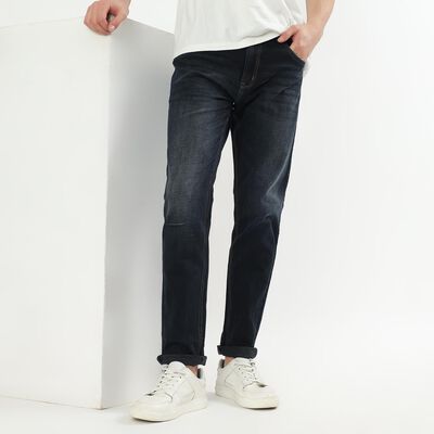 Men's Dark Washed Slim Fit Jeans