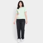Ladies' 100% Cotton Round Neck T-Shirt, Neon Green, small image number null