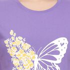 Ladies' Round Neck T-Shirt , बैंगनी, small image number null