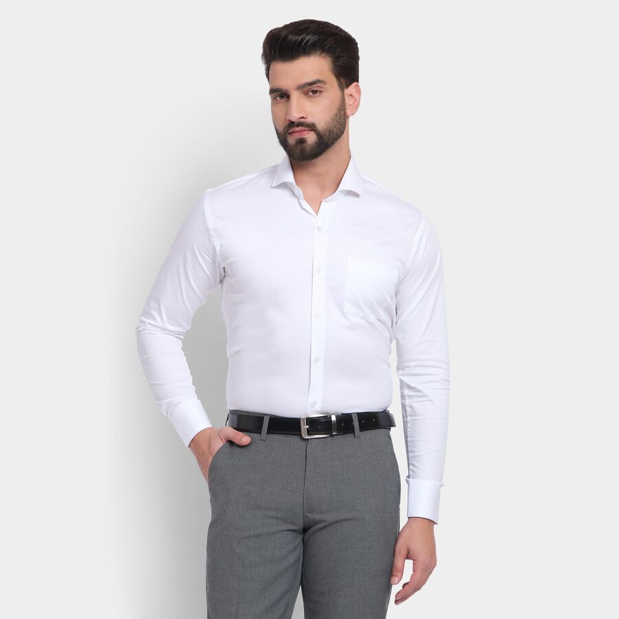 Men's Formal Shirt , सफ़ेद, large image number null