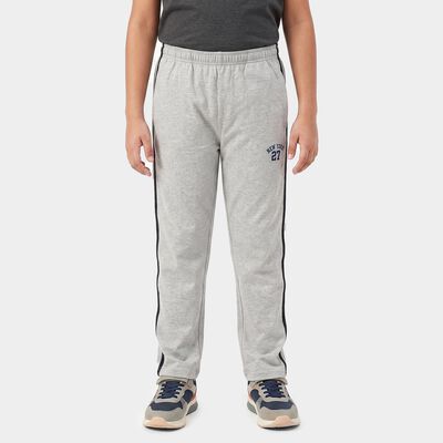 Boys Grey Straight Fit Side Stripe Pyjama