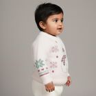 Infants Light Pink Round Neck Casual Pullover, हल्का गुलाबी, small image number null