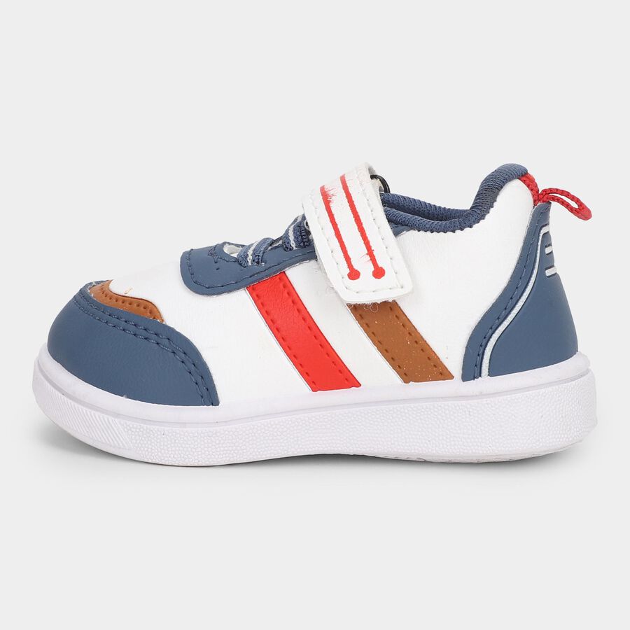 Boys' Lace Up Shoes, सफ़ेद, large image number null