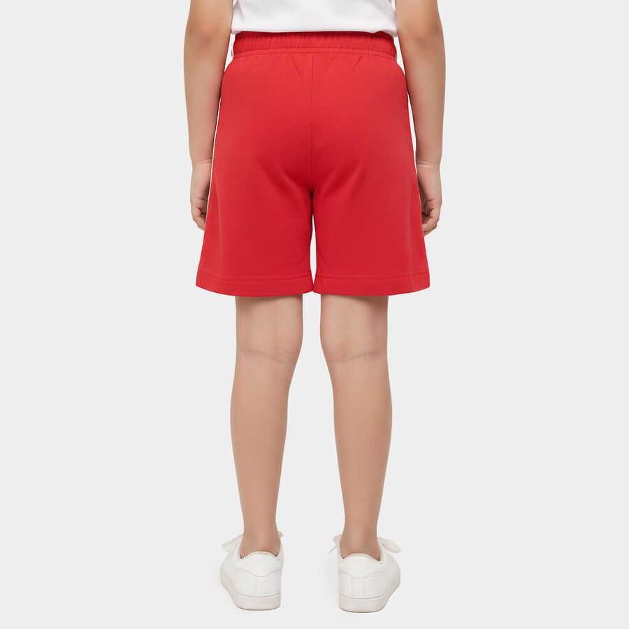 Girls Pink Regular Fit Sports Shorts, गुलाबी, large