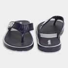 Mens Floater Flip Flops, Navy Blue, small image number null