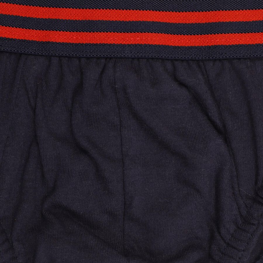 Boys' 100% Cotton Briefs, नेवी ब्लू, large image number null