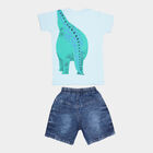 Boys Cotton Baba Suit, Light Blue, small image number null