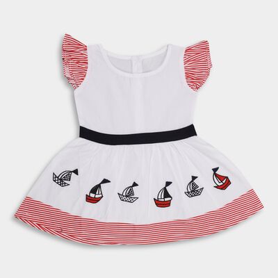 Infant Girls' 100% Cotton Frock 
