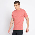 Cotton Round Neck T-Shirt, Peach, small image number null