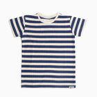 Boys Deep Navy Blue Crew Neck Casual Half Sleeve T-Shirt, Navy Blue, small