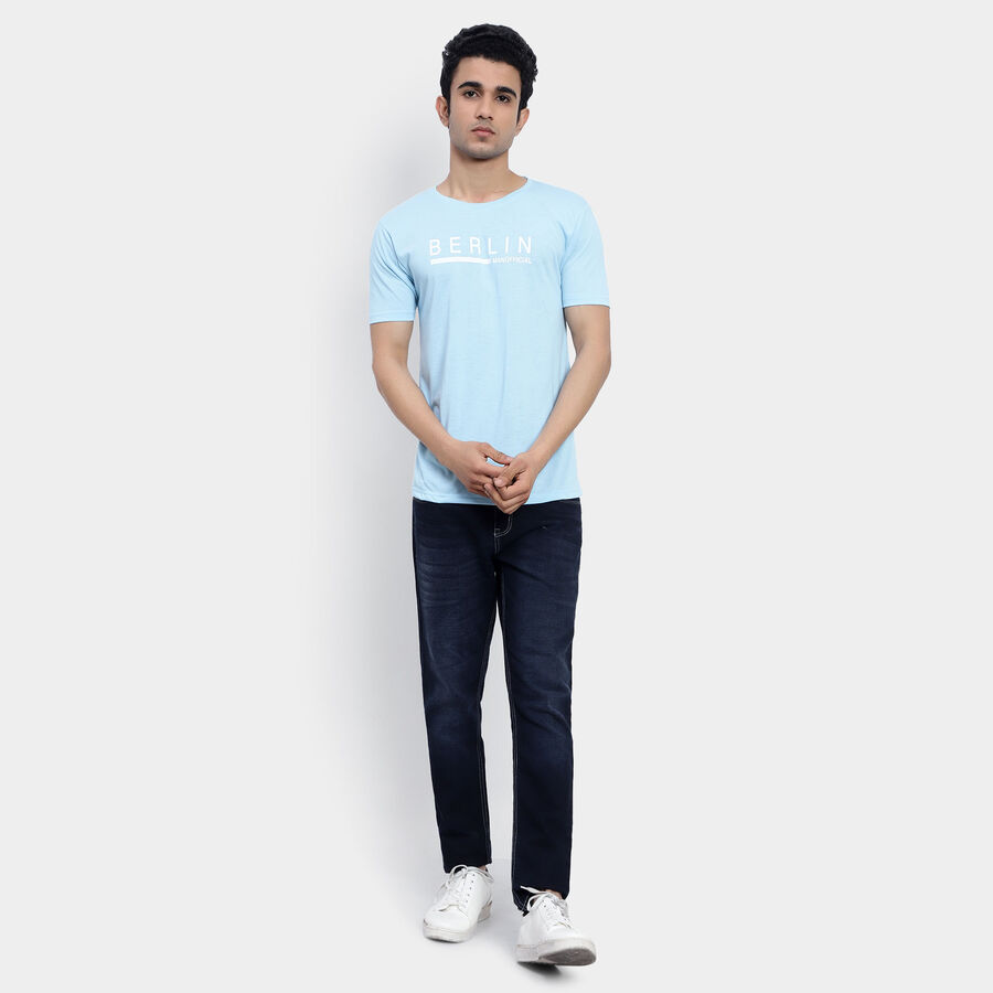 Round Neck T-Shirt, Sky Blue, large image number null