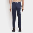 Placement Print Active Track Pants, Navy Blue, small image number null