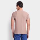 Men's100% Cotton Round Neck Half Sleeves T-Shirt, भूरा, small image number null