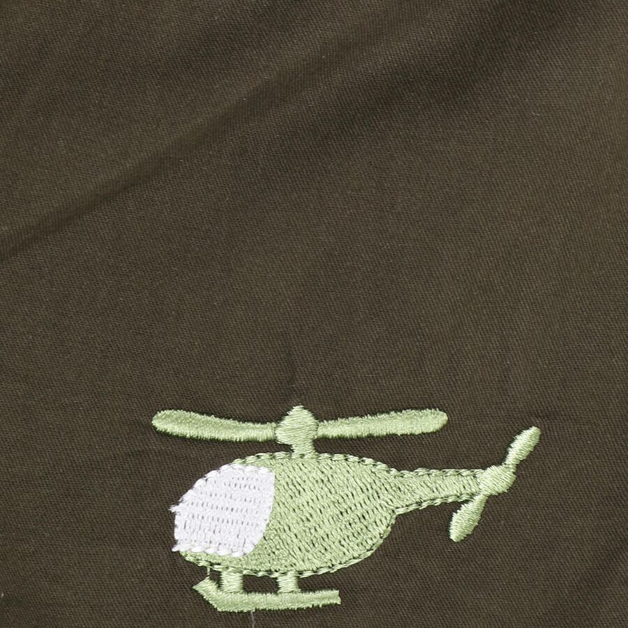 Infants' 100% Cotton Half Pant , Olive, large image number null