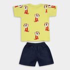Infants' 100% Cotton Baba Suit, पीला, small