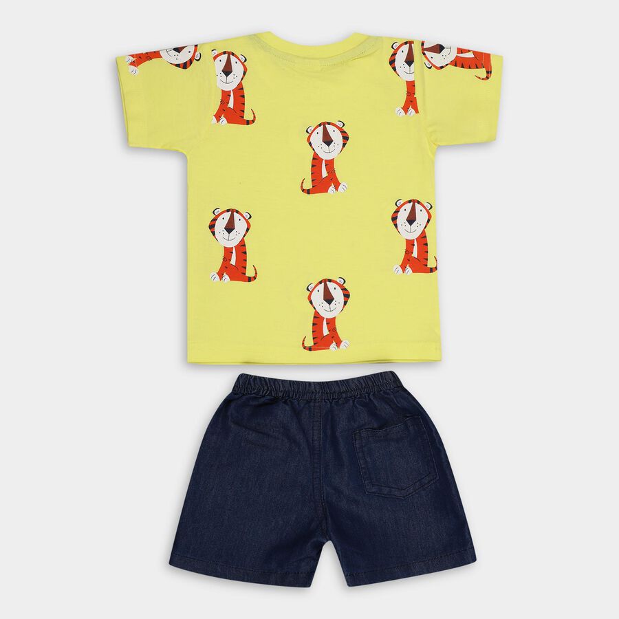 Infants' 100% Cotton Baba Suit, पीला, large