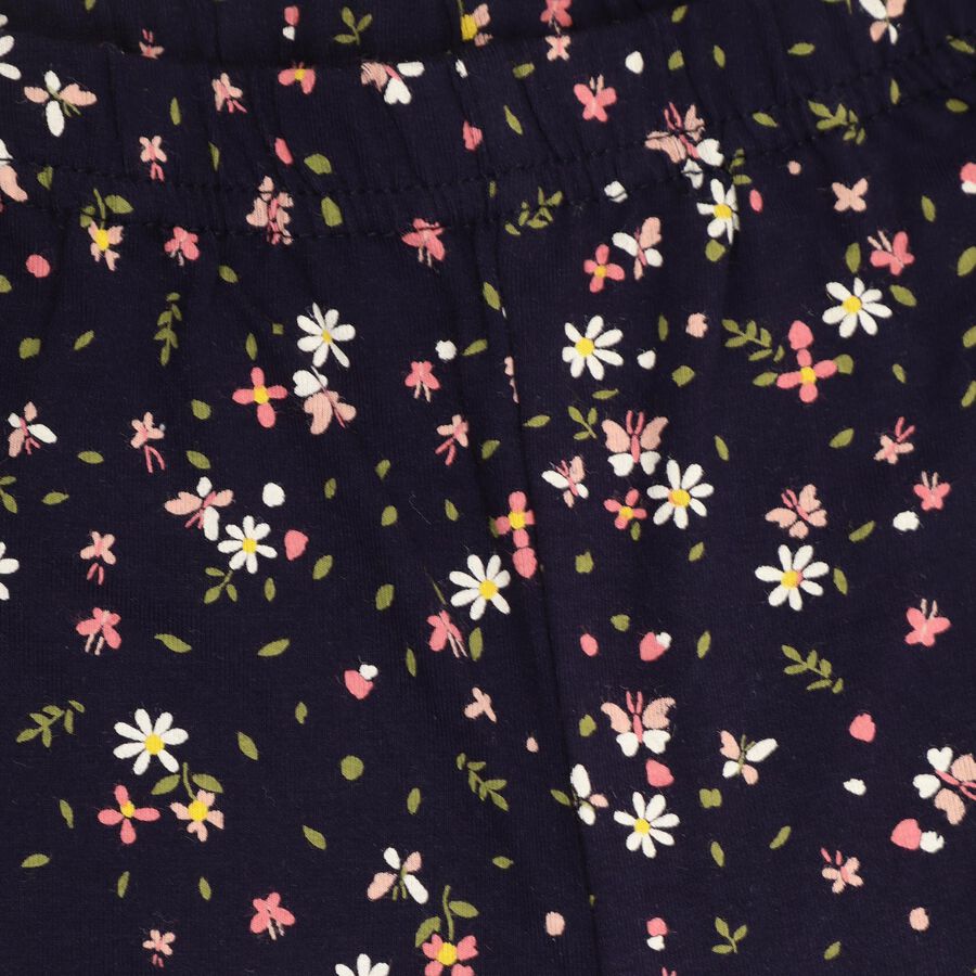 Girls' Legging , नेवी ब्लू, large image number null
