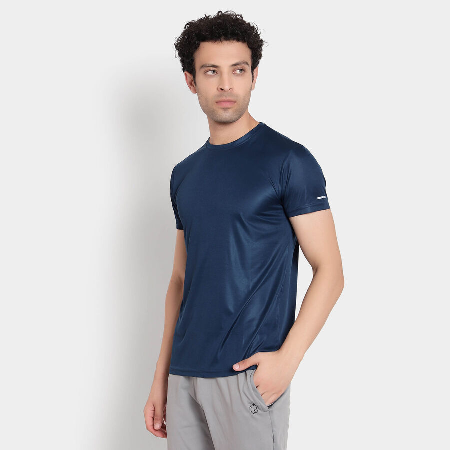 Solid Drifit T-Shirt, Navy Blue, large image number null