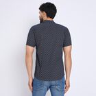 Men's 100% Cotton Casual Shirt , Navy Blue, small image number null