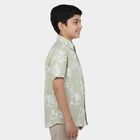 Boys Mint Green Cotton Regular Fit Casual Shirt, हल्का हरा, small