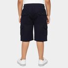 Boys' Navy Blue Regular Fit Cargo Cotton Jamaican, Navy Blue, small