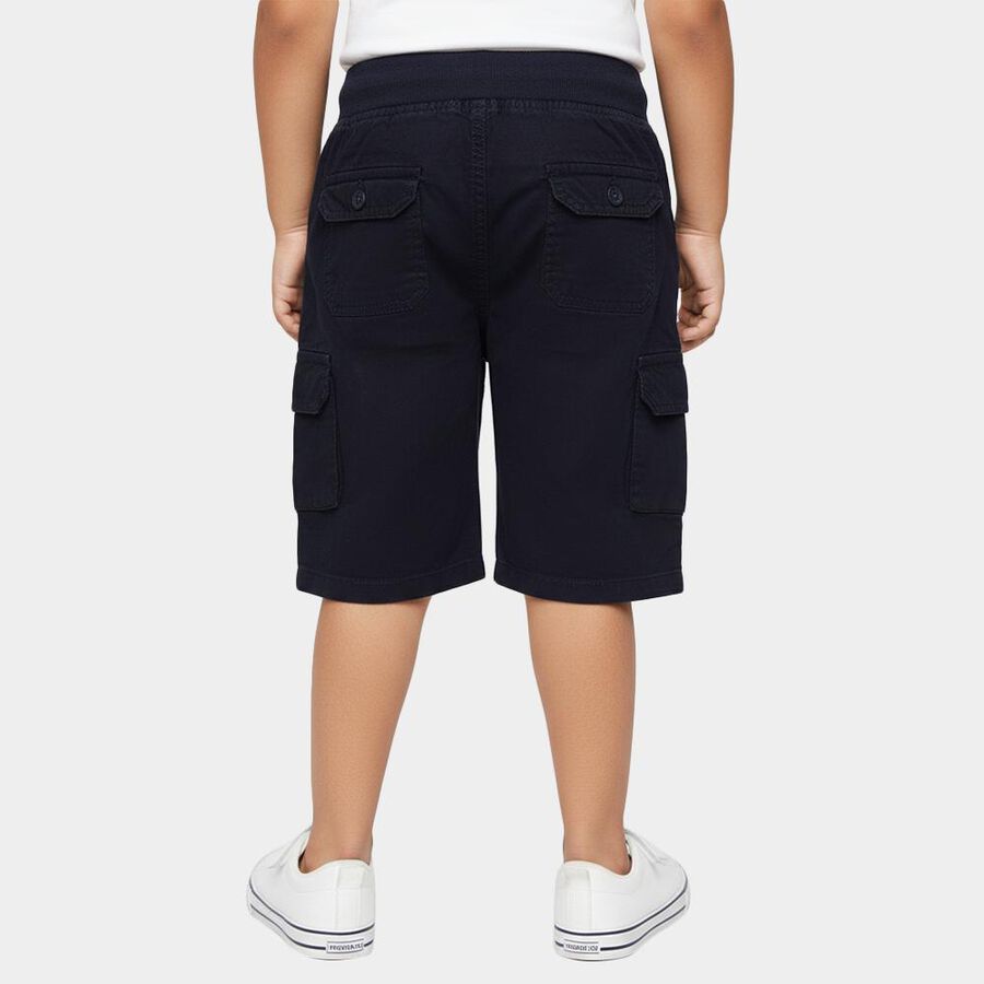 Boys' Navy Blue Regular Fit Cargo Cotton Jamaican, Navy Blue, large