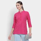 Ladies' Kurti, रानी (फ्यूशिया), small image number null