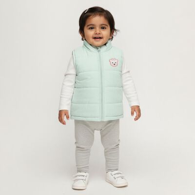Infants Light Mint Green Zip Casual Jacket