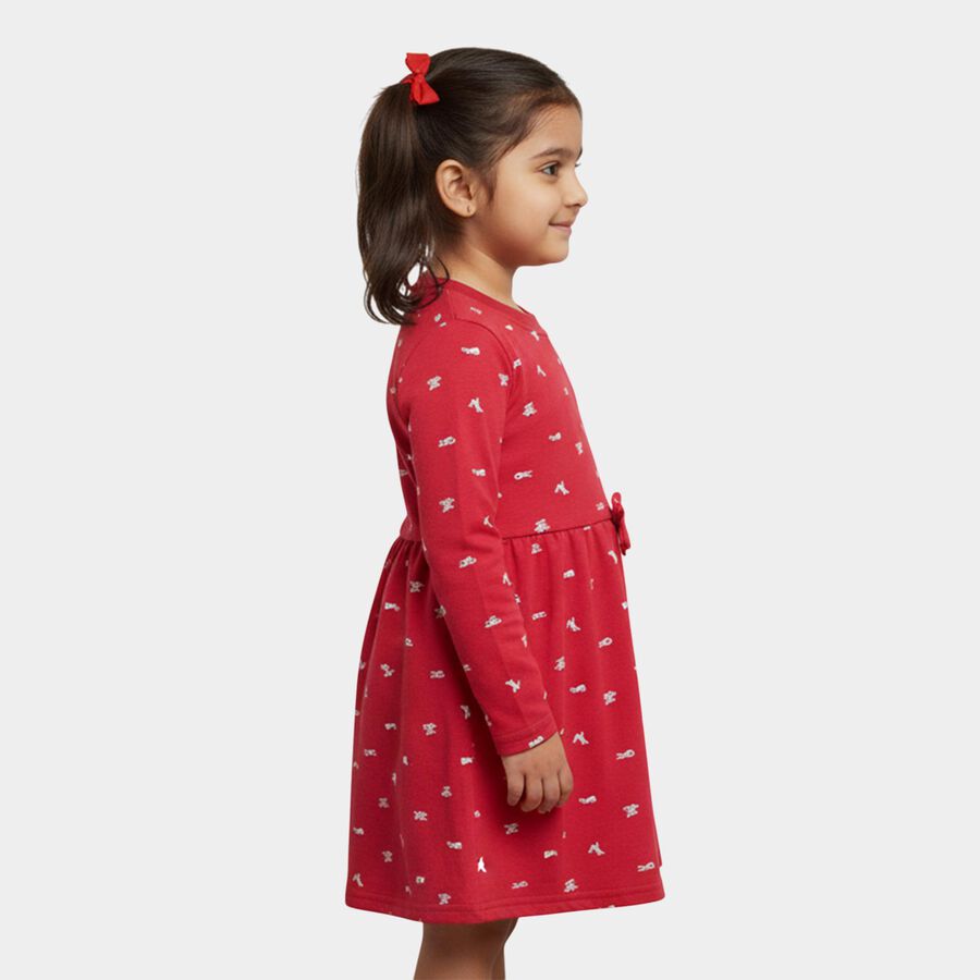 Girls' Frock, रानी (फ्यूशिया), large image number null