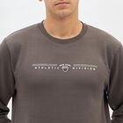 Men's Light Grey Crew Neck Casual Sweatshirt, हल्का ग्रे, small image number null