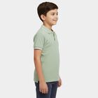 Boys' Half Sleeves T-Shirt, हल्का हरा, small