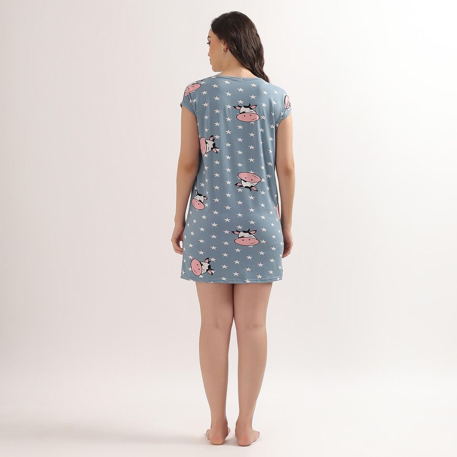 Ladies' Nighty, हल्का नीला, large image number null