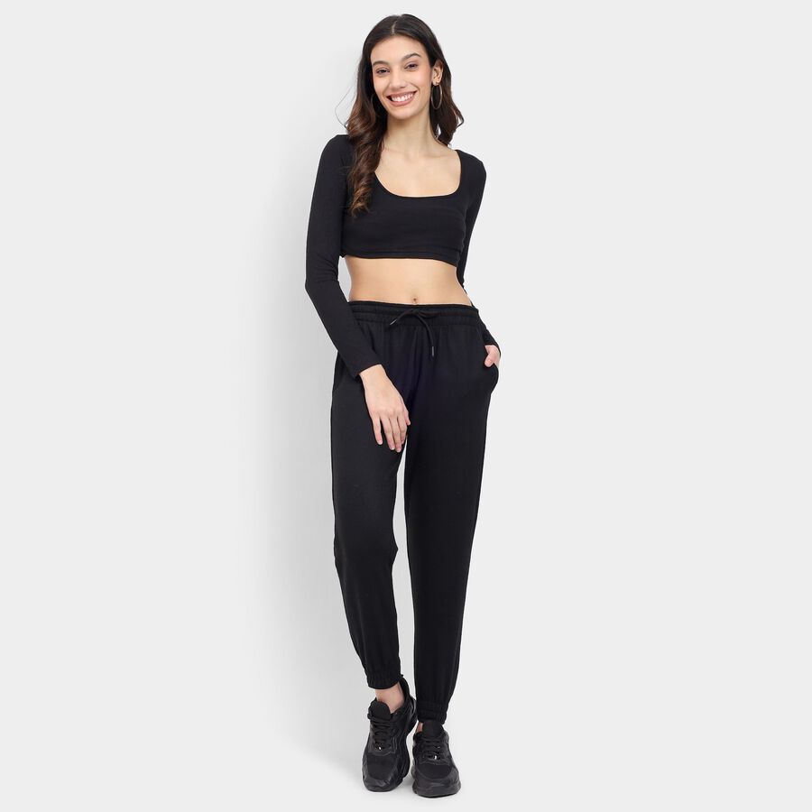 Ladies' Track Pants , काला, large image number null
