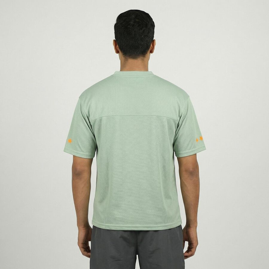 Men's Aqua Athleisure T-Shirt, एक्वा, large