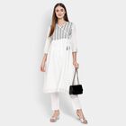 Ladies' Kurta Pyjama Set, Off White, small image number null