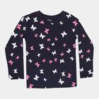 Printed Top, Navy Blue, small image number null