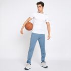 Men's Track Pants, Mid Blue, small