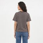 Women's Brown Round Neck Regular T-Shirt, भूरा, small