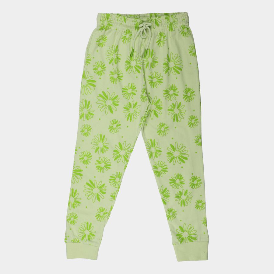 Girls' Pyjama, हल्का हरा, large