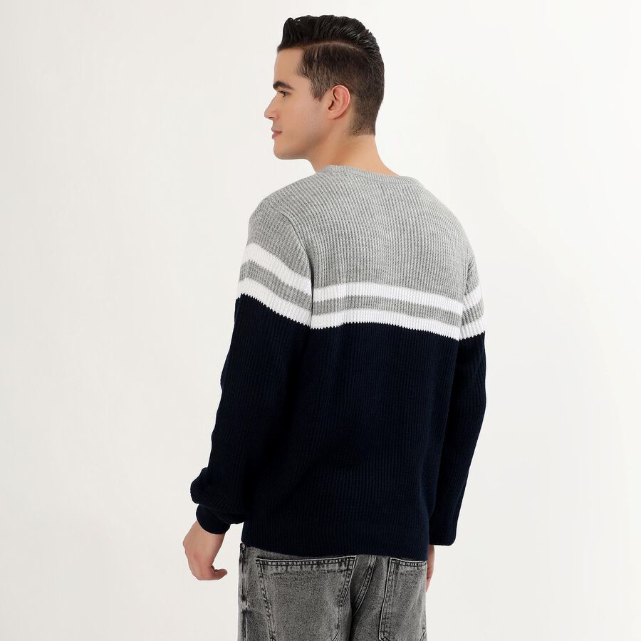 Men's Pullover, नेवी ब्लू, large image number null
