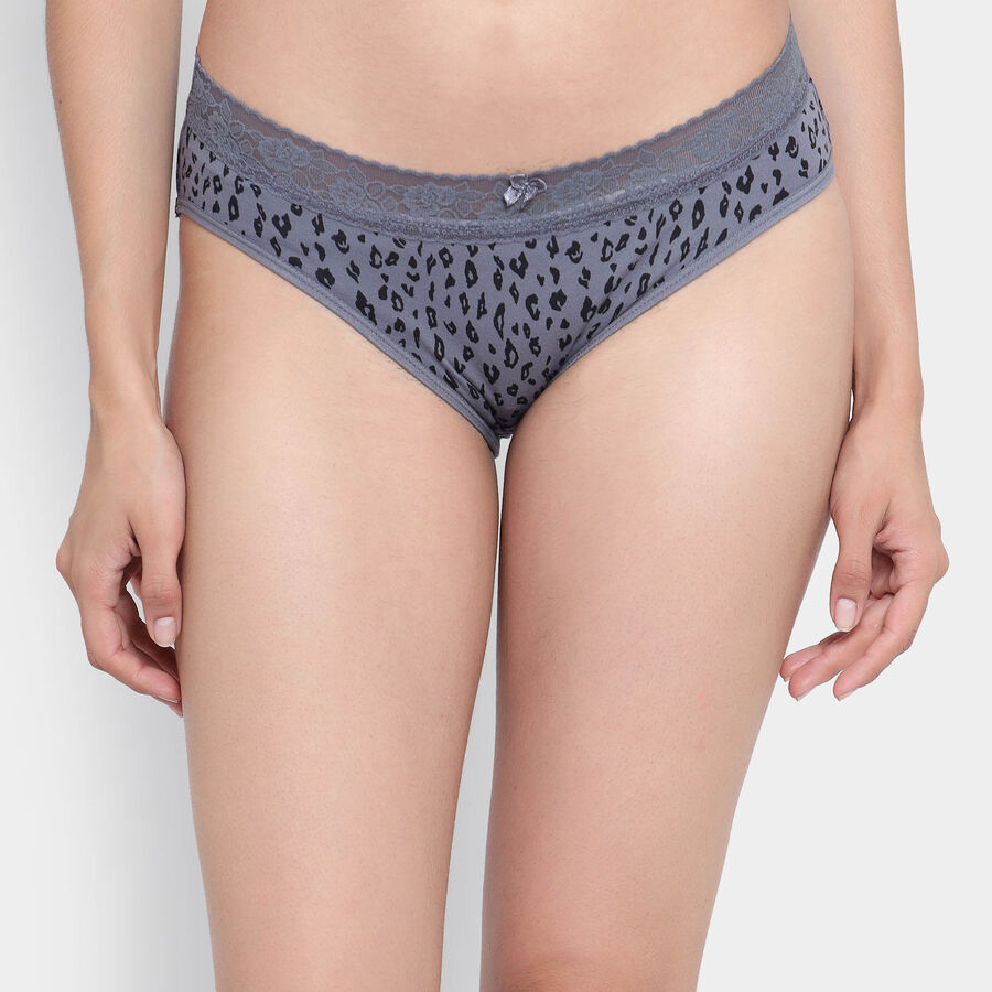 Printed Panty, Dark Grey, large image number null