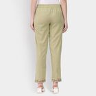 Ladies' 100% Cotton Palazzos, हल्का हरा, small image number null