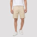 Men's Beige Regular Fit Chino Bermuda Shorts, गहरा पीला, small