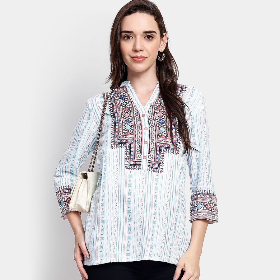 Ladies' Kurti, Light Blue, large image number null