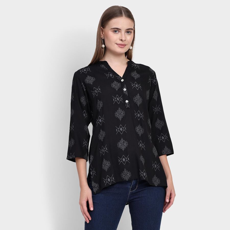 Ladies' Kurti, Black, large image number null