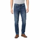 Men's Navy Blue Slim Fit Stretchable Jeans, Dark Blue, small